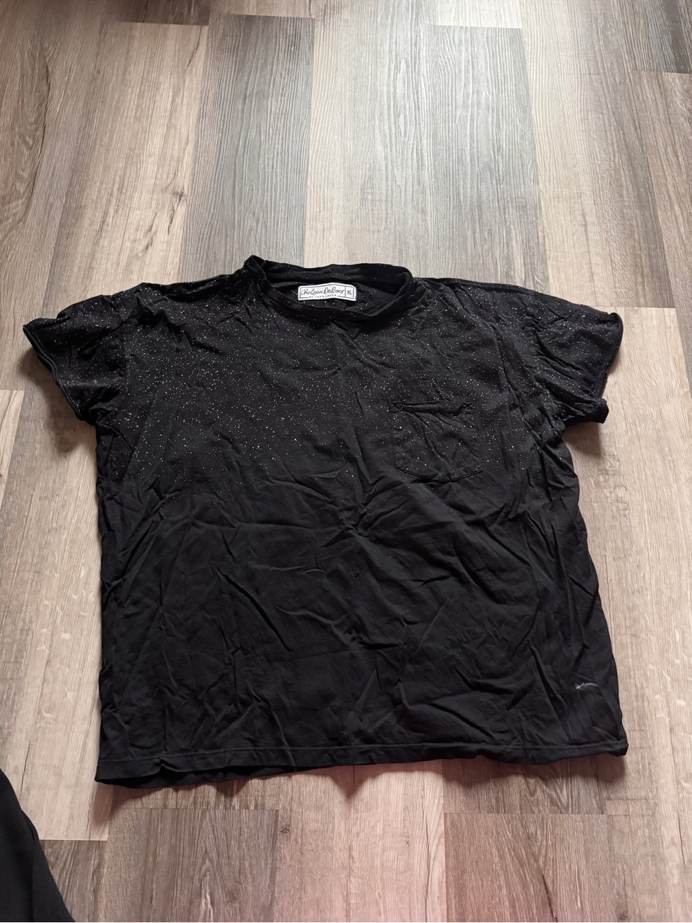 Sparkle Cotton Tee - Black